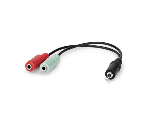 Nedis 3.5mm Hane - 2x 3.5mm Hona - 0,20m