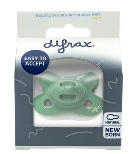 Difrax Fopspeen Natural Newborn Uni Sage 1ST