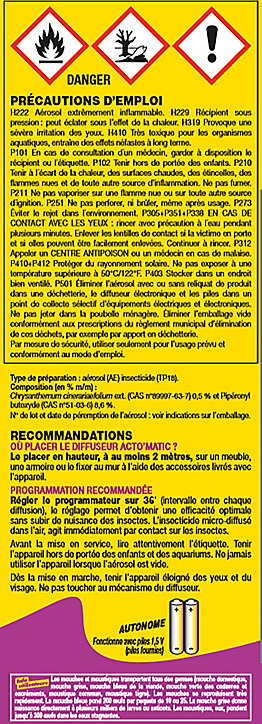 Diffuseur électronique mouches et moustiques