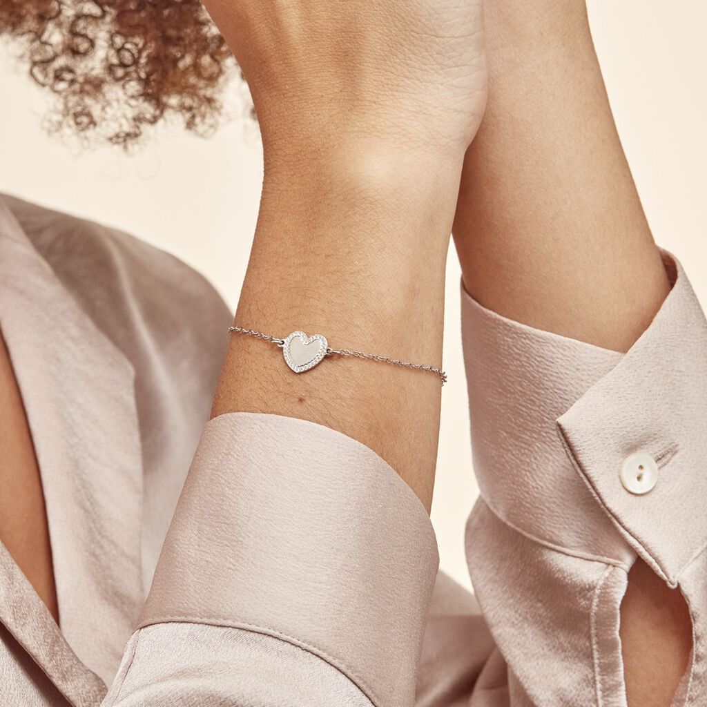 Bracelet Argent Blanc Miureall