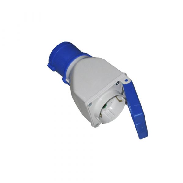 Solera Ficha Adaptador Cetac a Base Schuko com Tampa 2 p t 16a 904012 - 46007