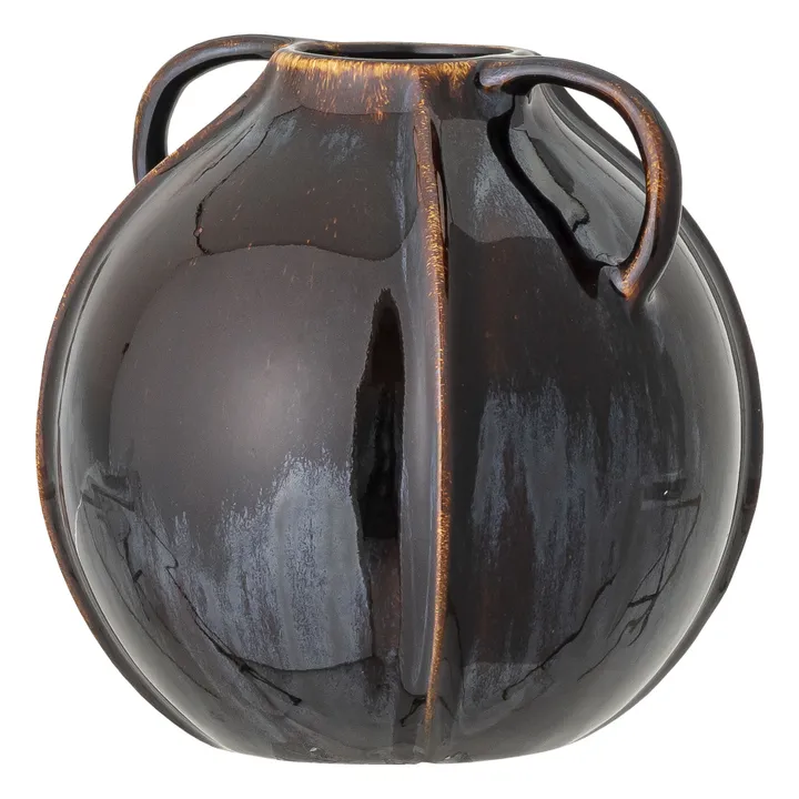 Bloomingville Vase en grès | Bleu noir
