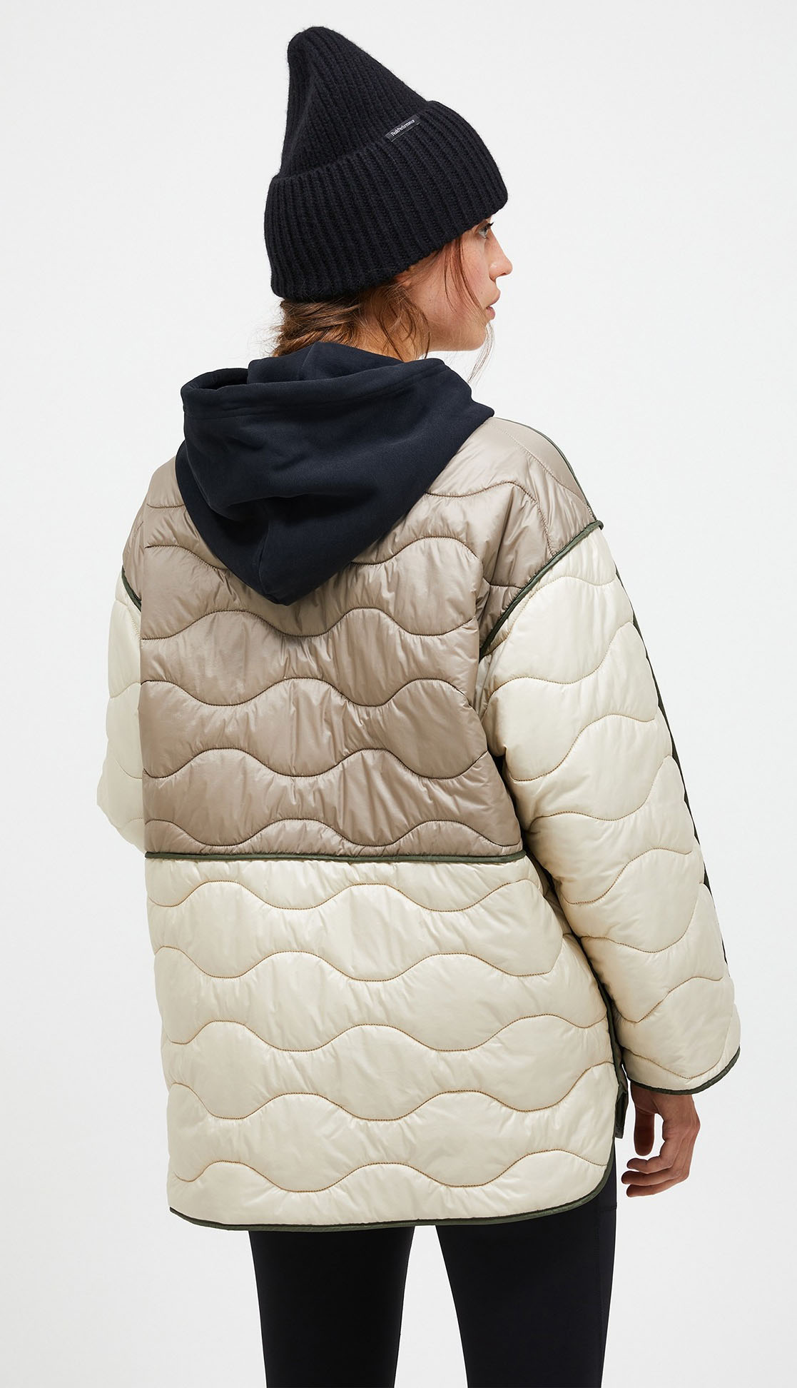 Helium Reversible Synth Jacket Dame Pine Needle/Sand Fog/Avid Beige