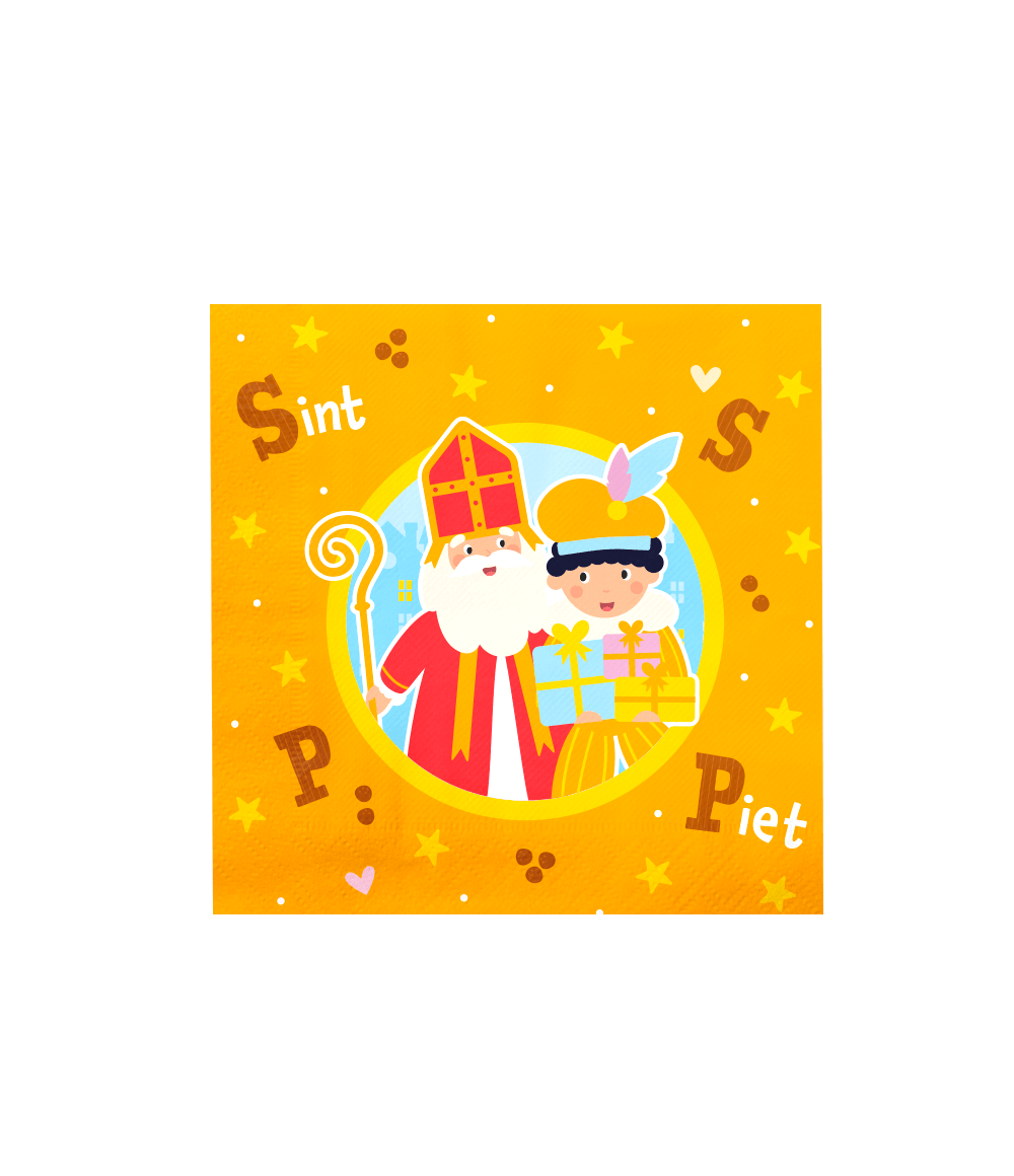 Sinterklaas Servetten 16cm 16st