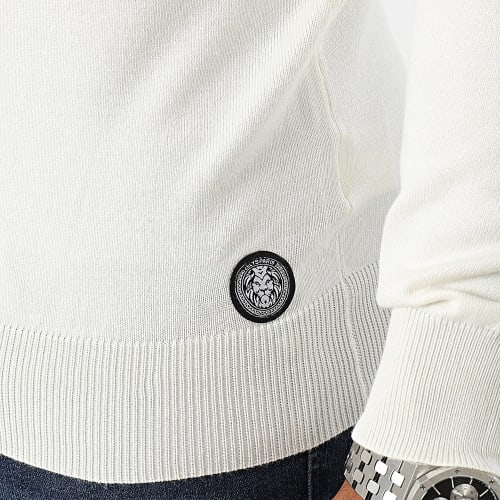 Pull Col Roulé Blanc