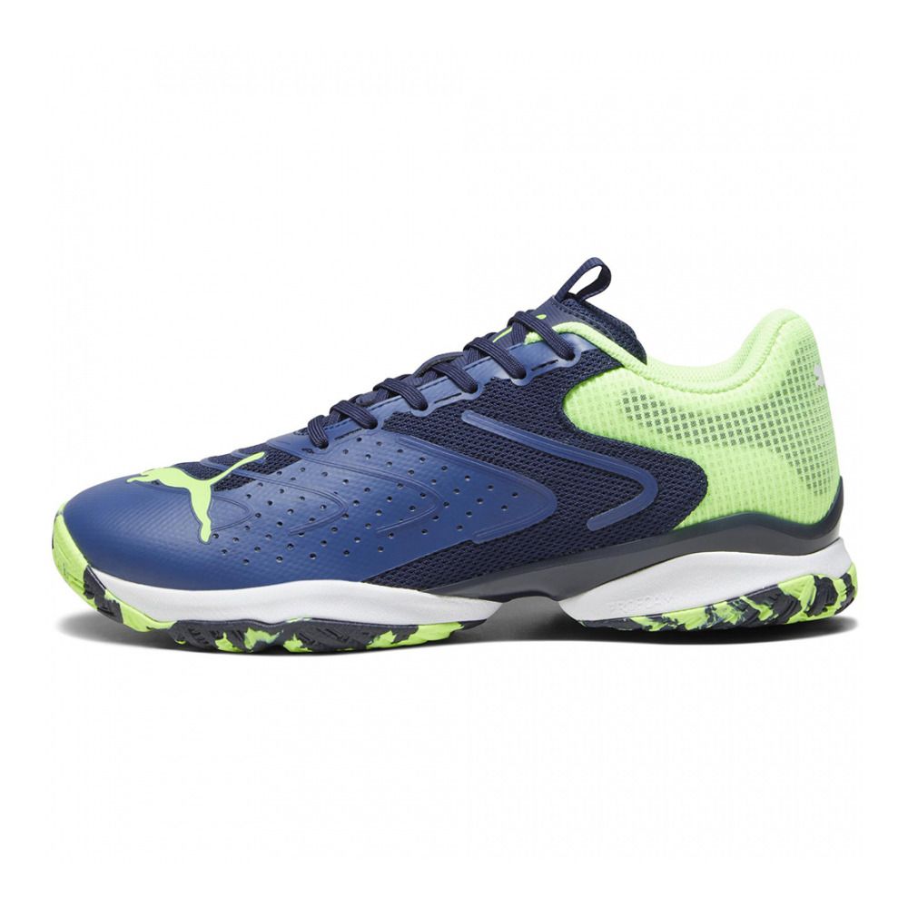 Puma SOLARATTACK RCT - Chaussures de padel Homme puma navy/fast yellow/puma white