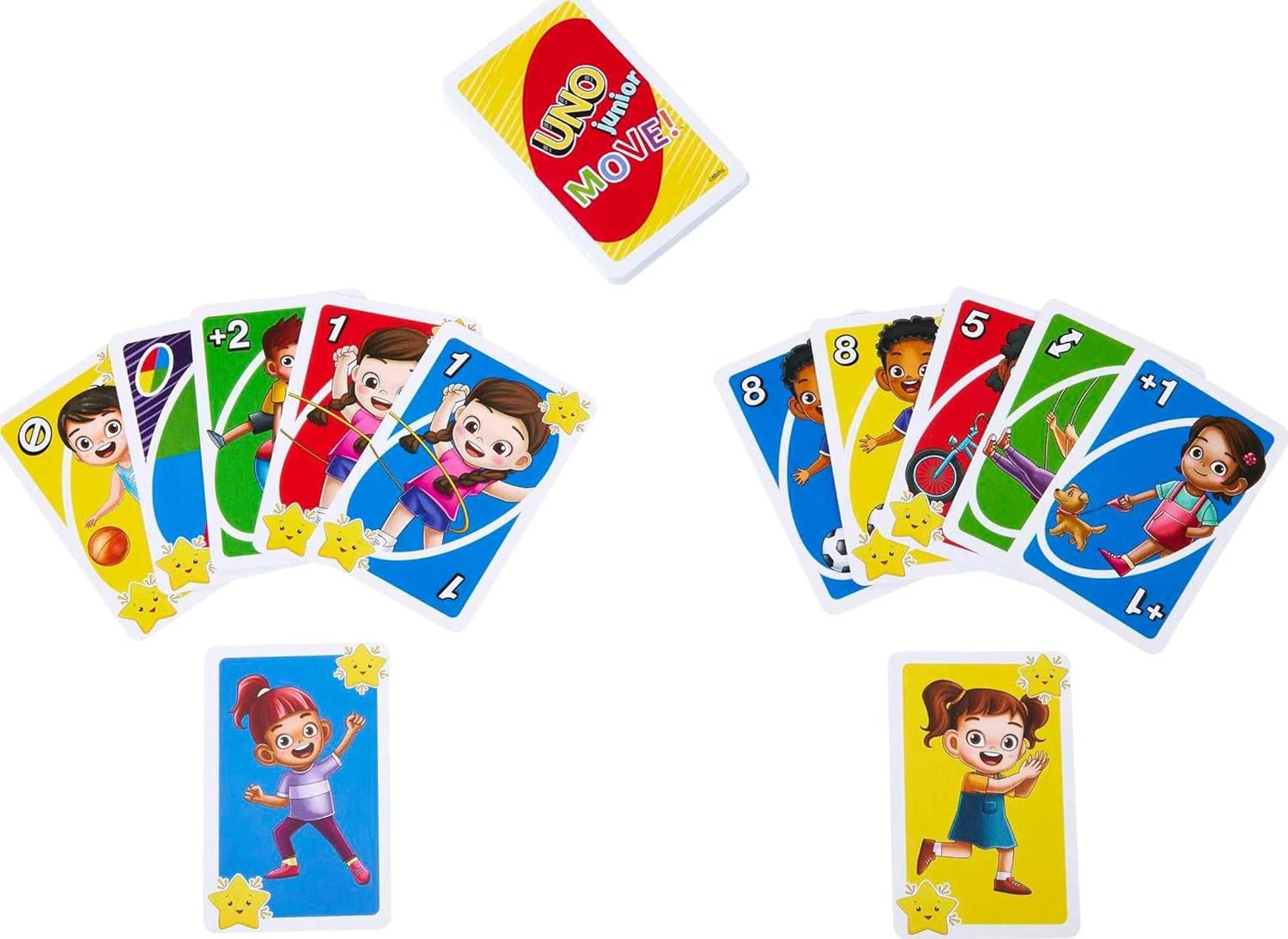 UNO Junior Move Kartenspiel Gesellschaftsspiel für Kinder (HNN03)