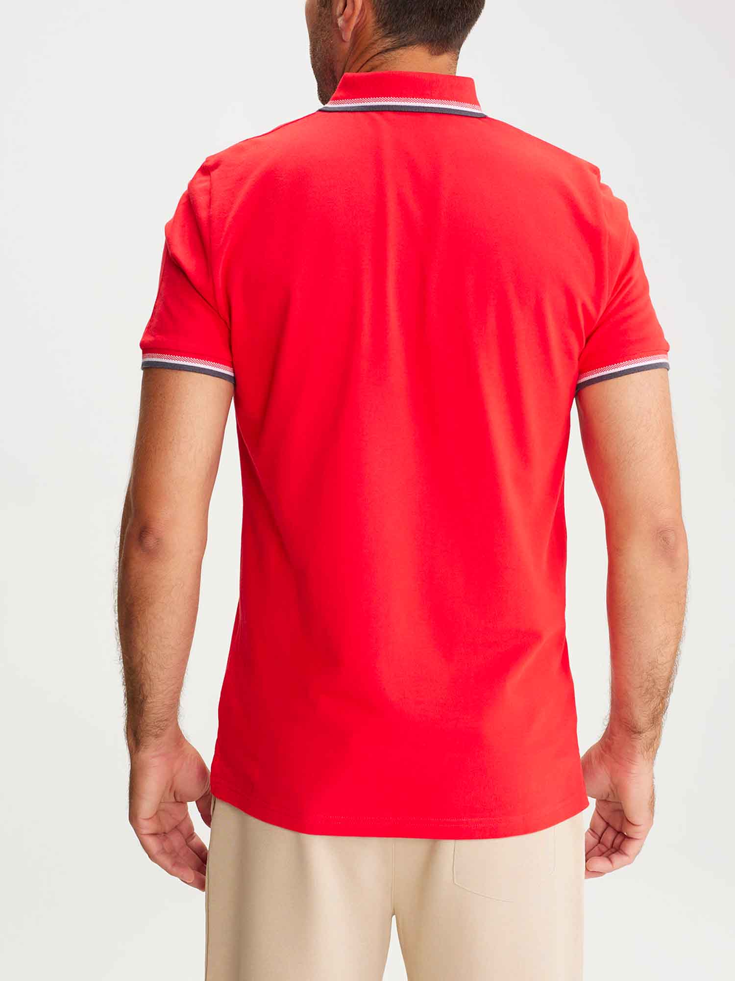 Polo Homme Coton Biologique Rouge