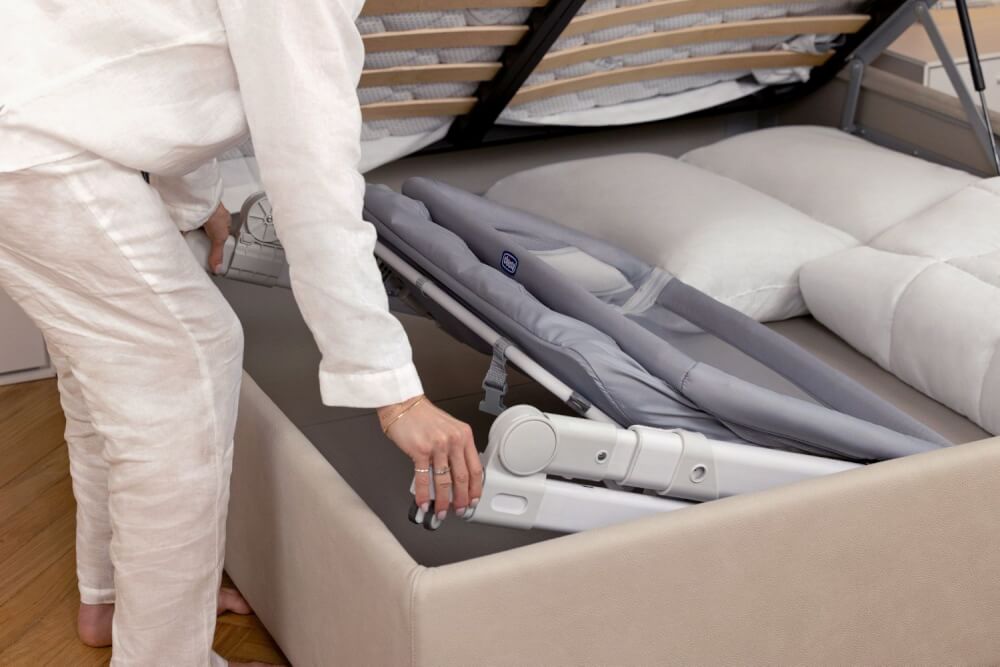 Chicco Next2Me Pop-Up mit Schnell-Schließmechanismus