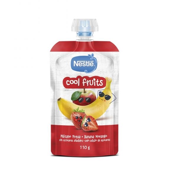 Nestlé Cool Fruits Banana Morango 12M  110g