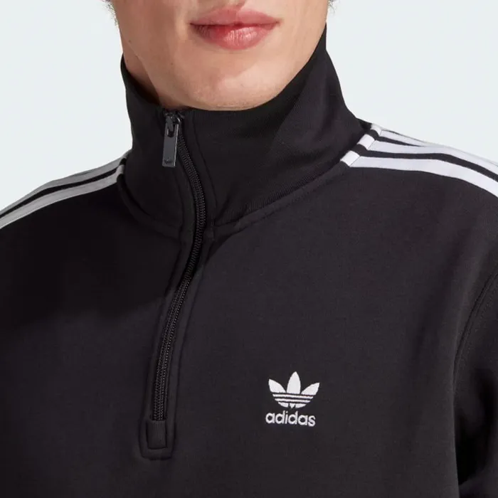 Adidas 3-Stripes Half Zip Crew Sweater Heren