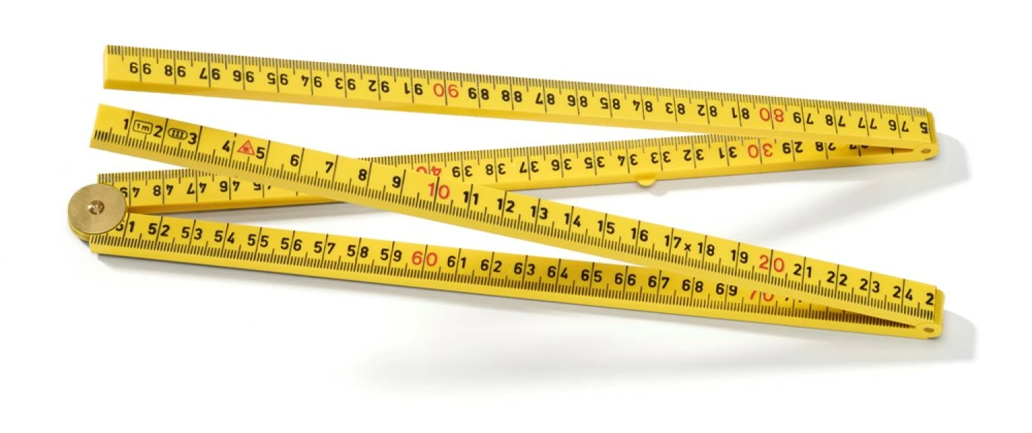 Hultafors G59-1-4-12 Timmermansduimstok - ABS - Geel - 1m