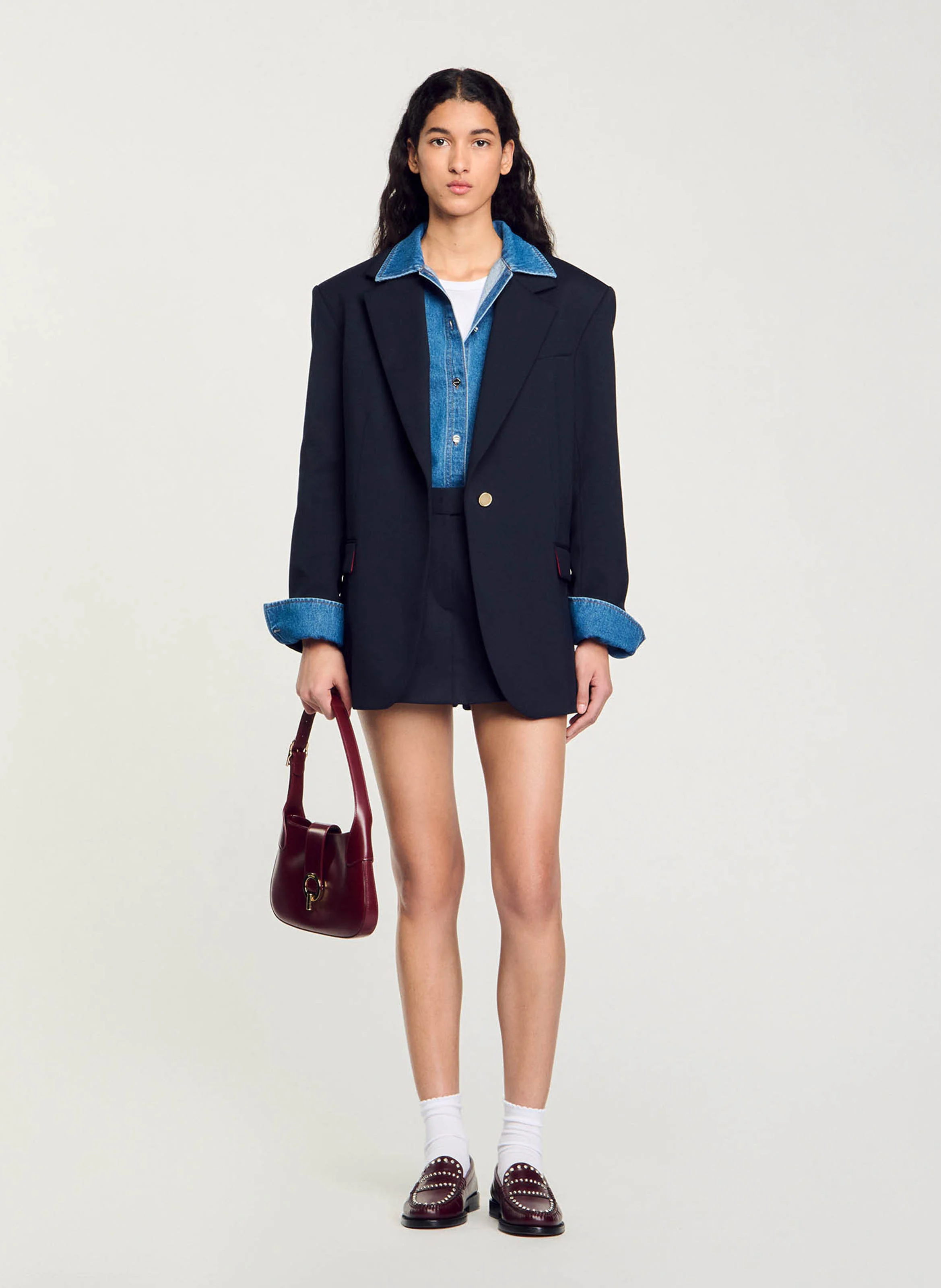 Veste tailleur oversize | Bleu