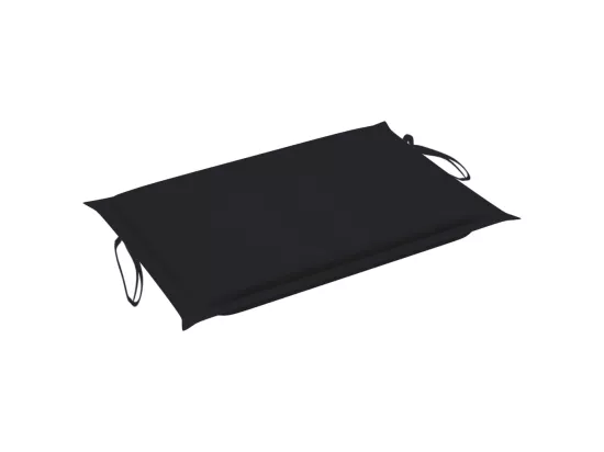 Chaise longue de jardin avec coussin Bois d'acacia solide