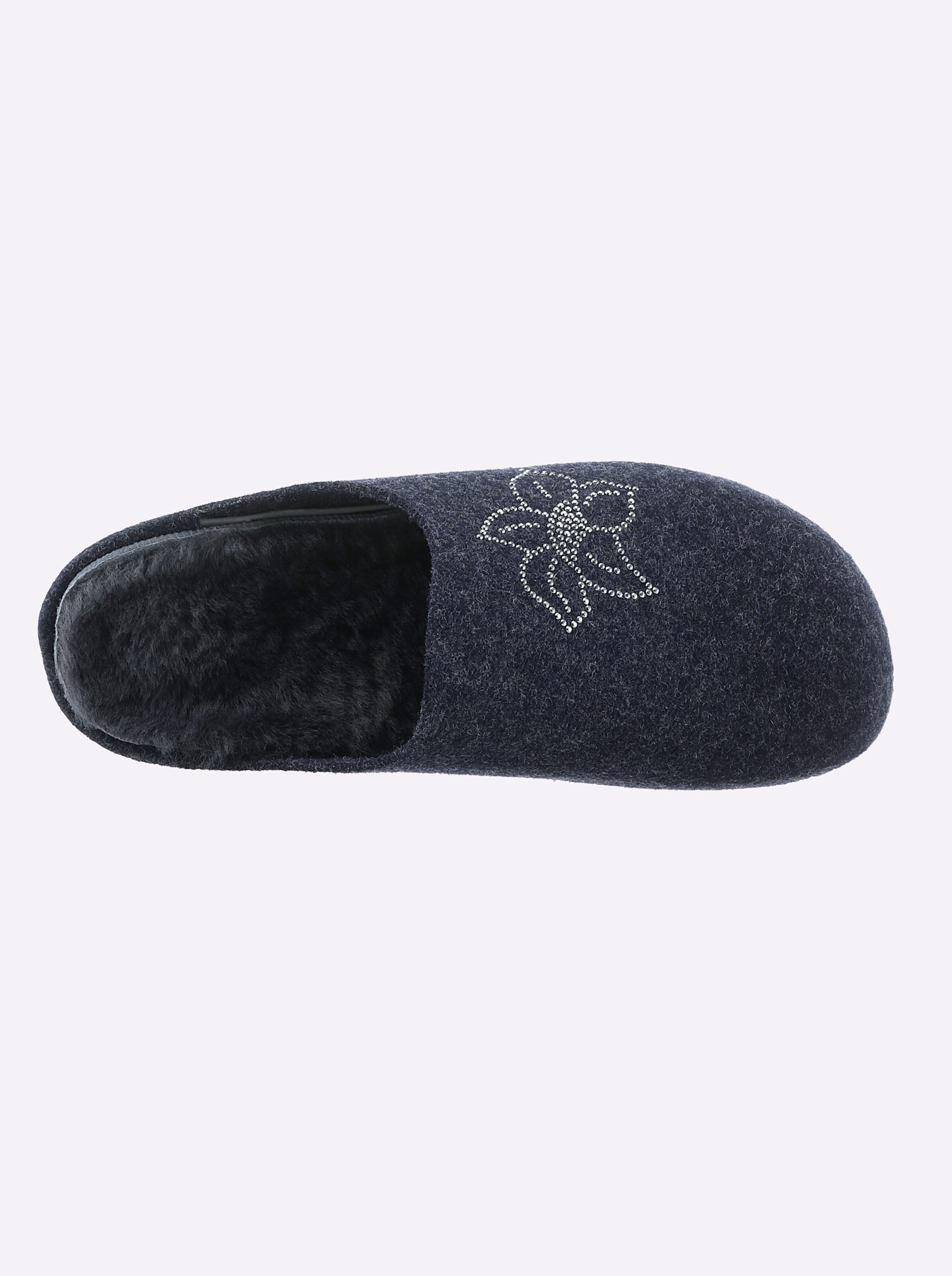 Waldläufer Pantoffel in dunkelblau