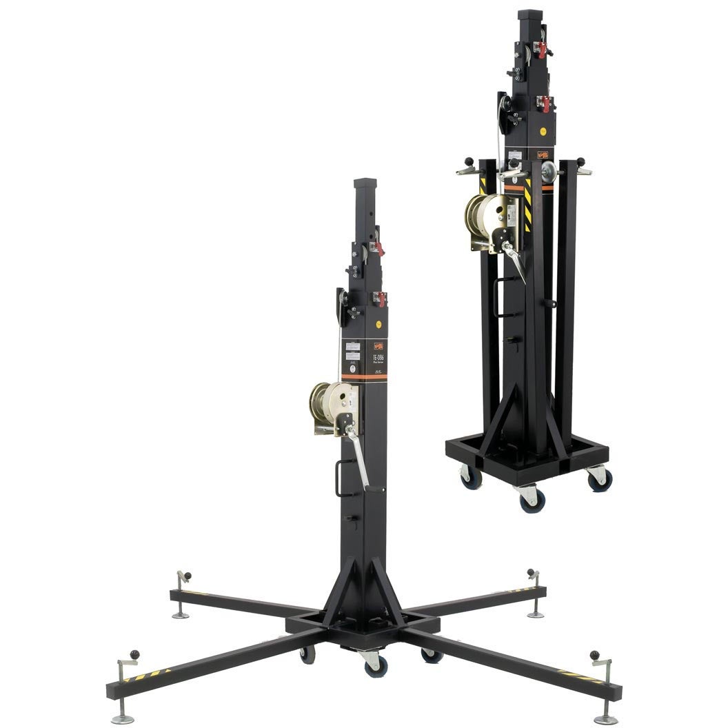 VMB TE-086 B wind-up statief zwart