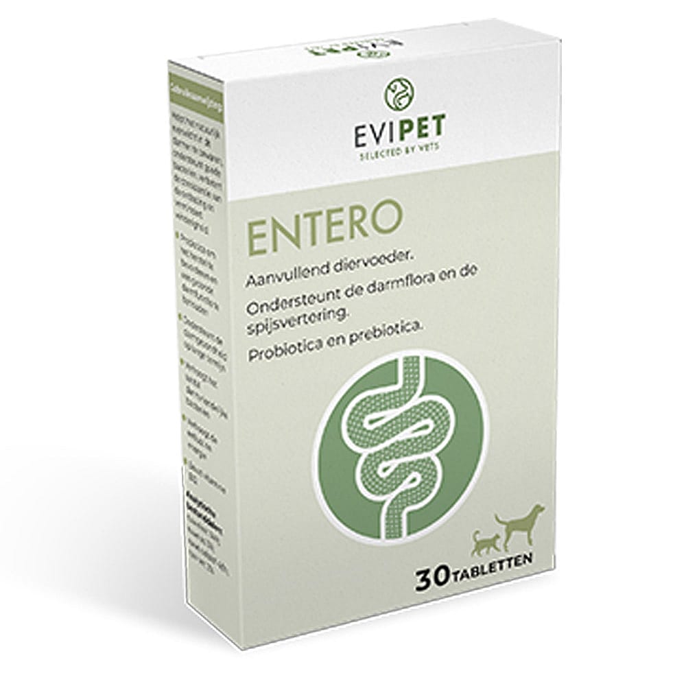 Evipet Entero Hond Kat | 30 tabletten | 13037.1