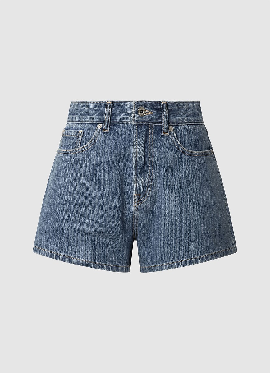 PEPE JEANS<br>Shorts jeans, cintura alta