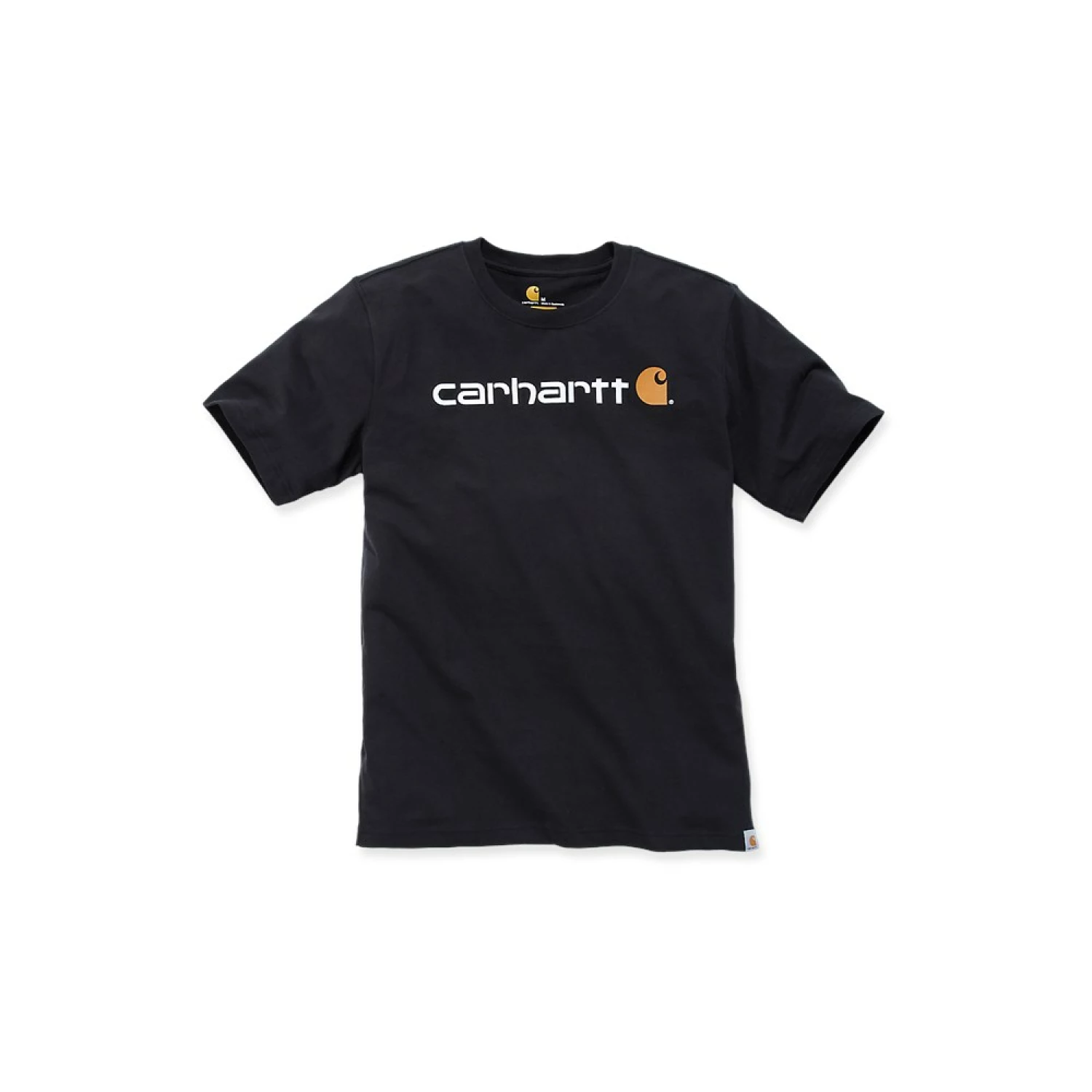 Carhartt 103361 Core Logo T-Shirt - Relaxed Fit - Black - M