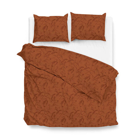 Dekbedovertrek Fiora di Satinado - Copper Orange