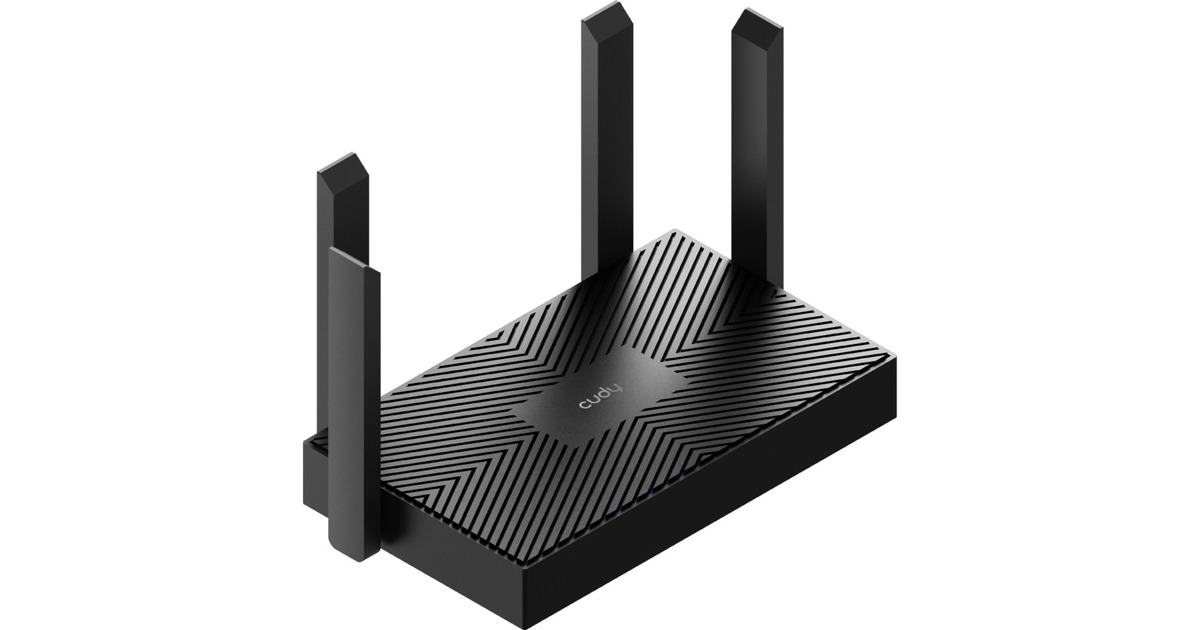 CudyAX1500 Gigabit Wi-Fi 6 Router  (Zwart, Cudy app)