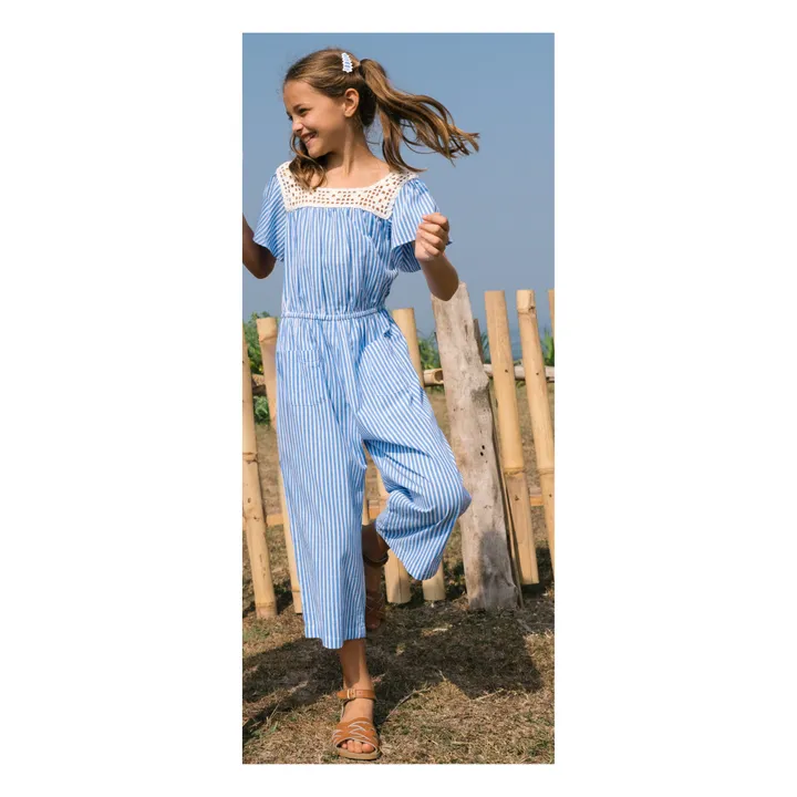 Kidsagogo Combinaison Pasquel Rayée | Bleu