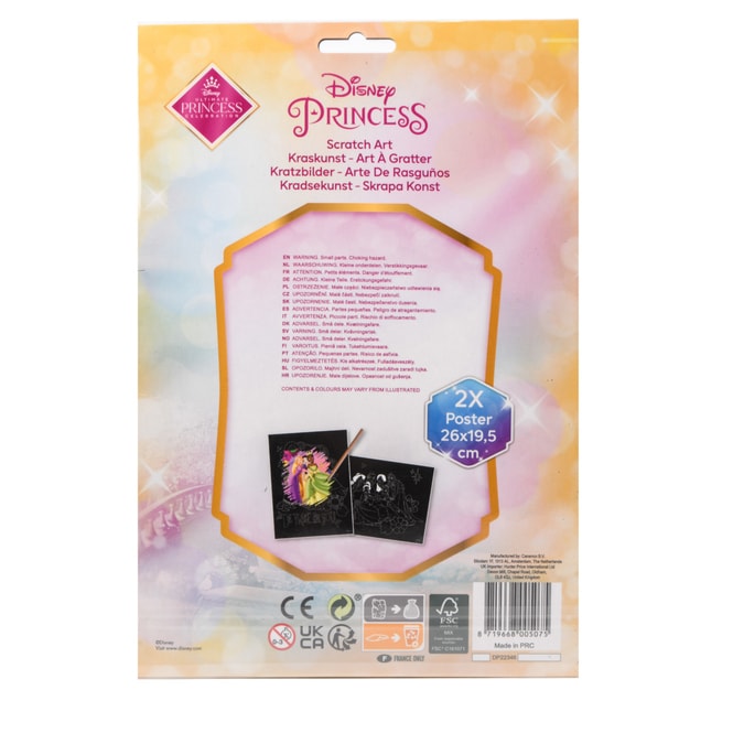 Disney Princess - Kratzbilder Set - Prinzessinnen
