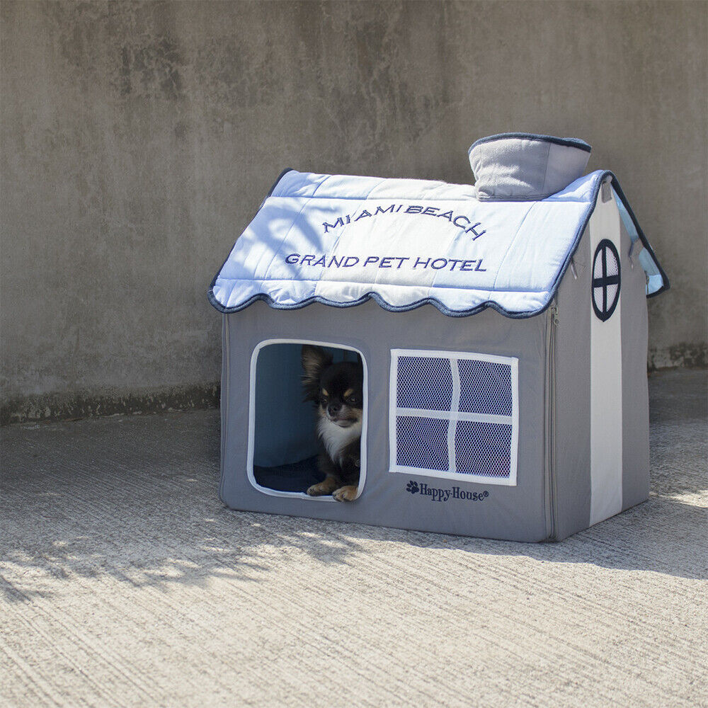 Happy-House Villa Beachhouse - Hondenkussen - blauw - 49x36x52 cm - Klein