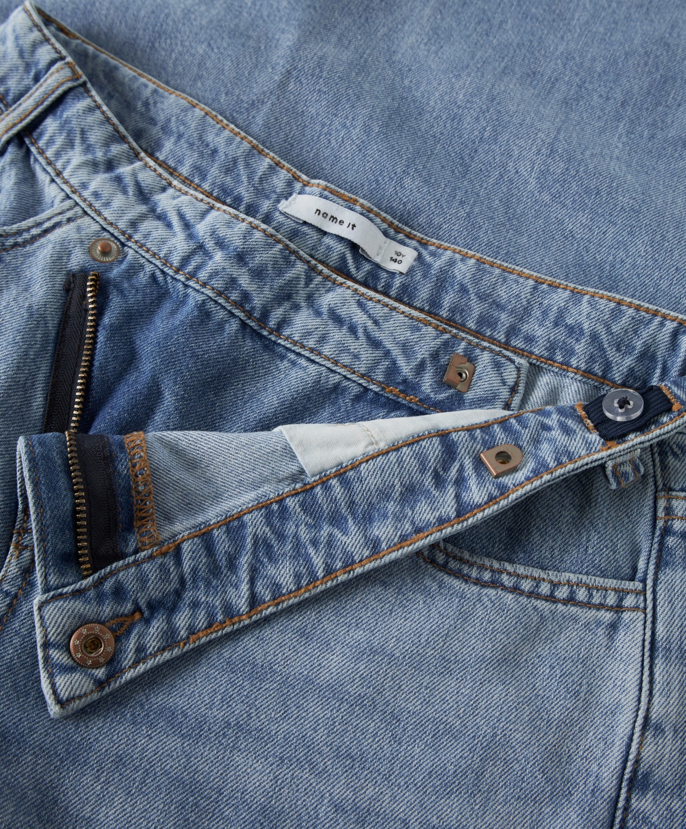 Name it NKFBELLA X-WIDE CLOSURE JEANS 8181- meisjes jeans blauw