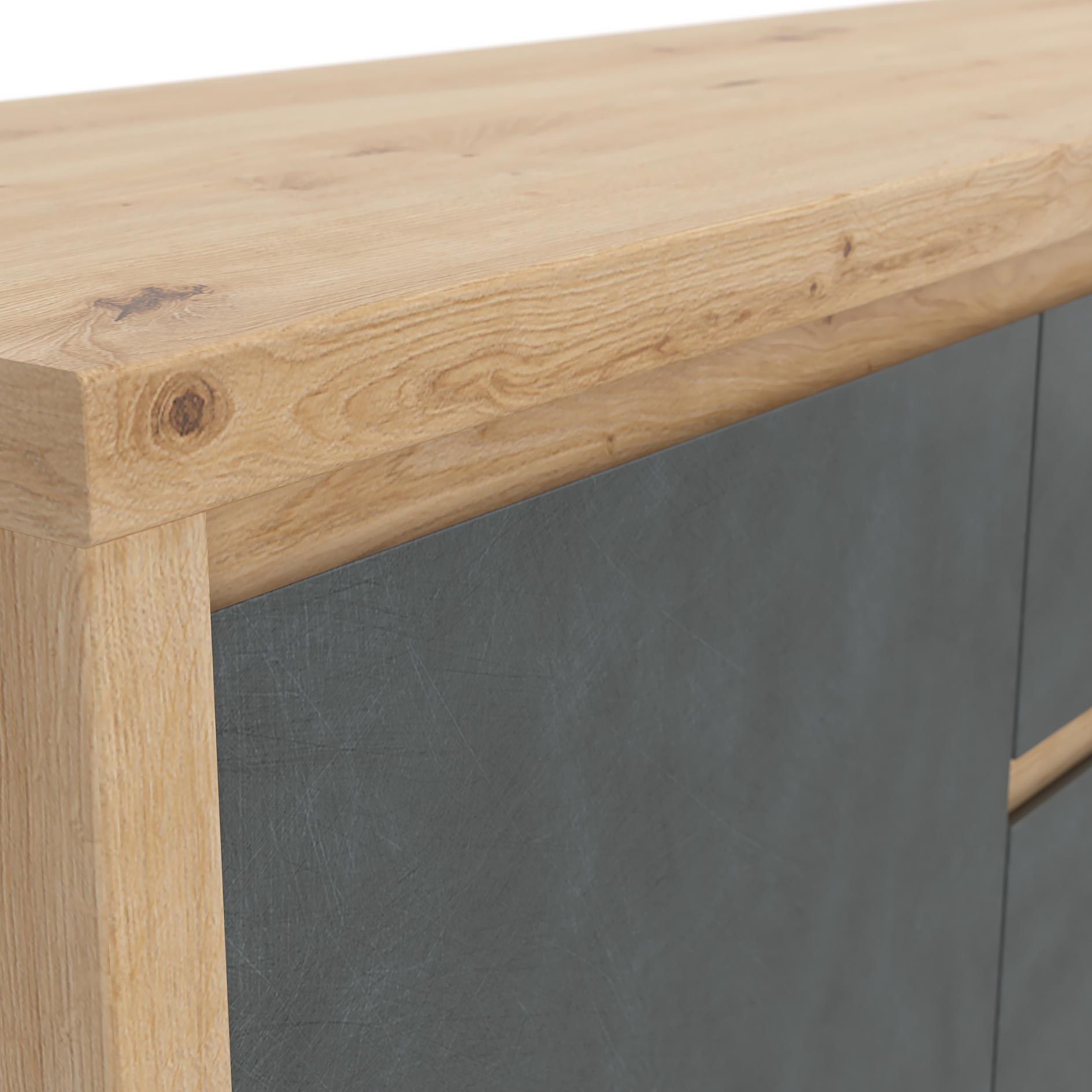 Lowboard - Artisan Eiche-Matera - 3 Schubkästen - 190 cm