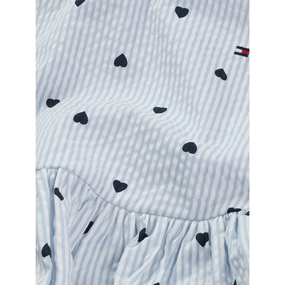 Køb Tommy Hilfiger Breezy Blue Stripes Aop Seersucker Kjole