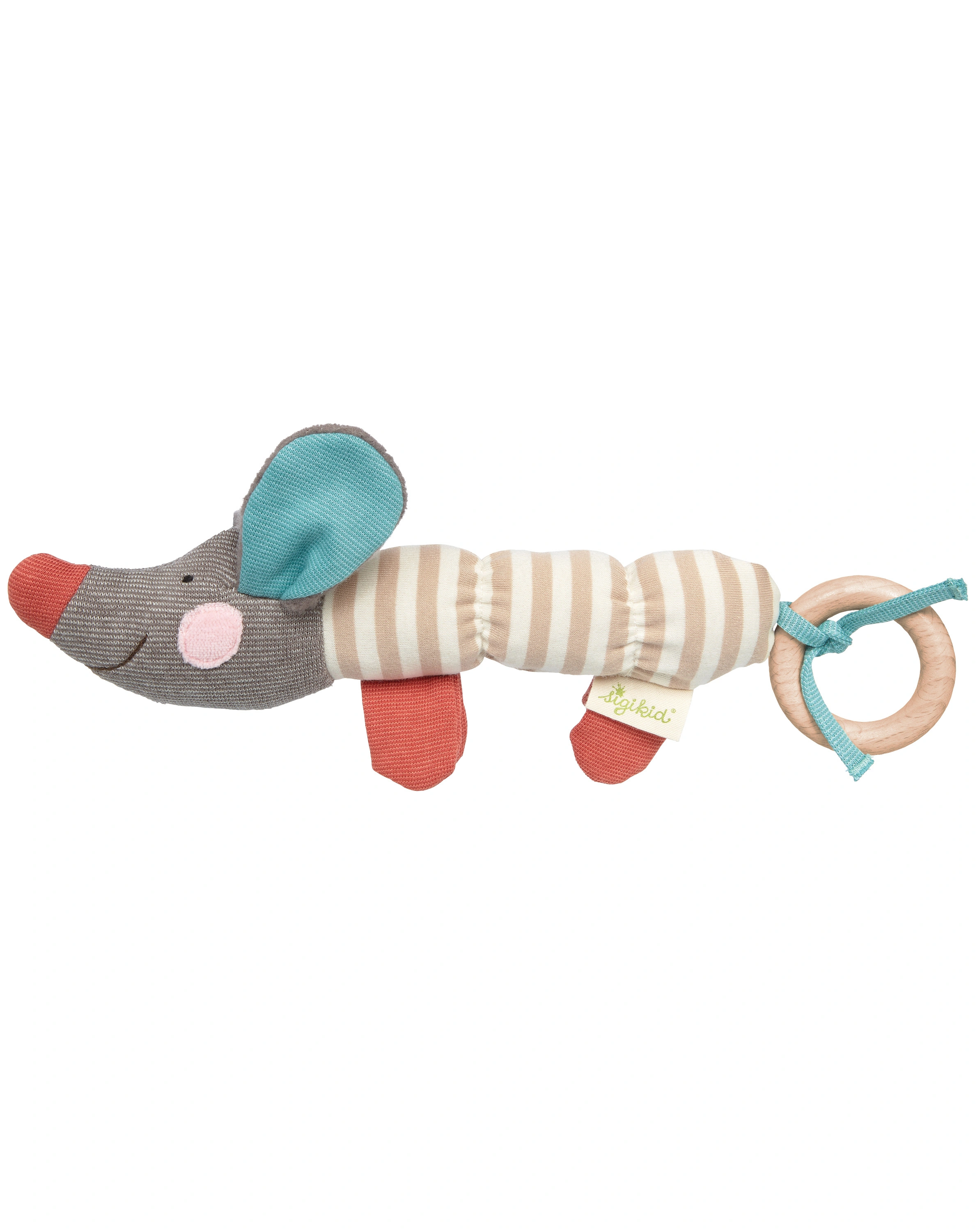 Greifling DACKEL GREEN in beige/bunt