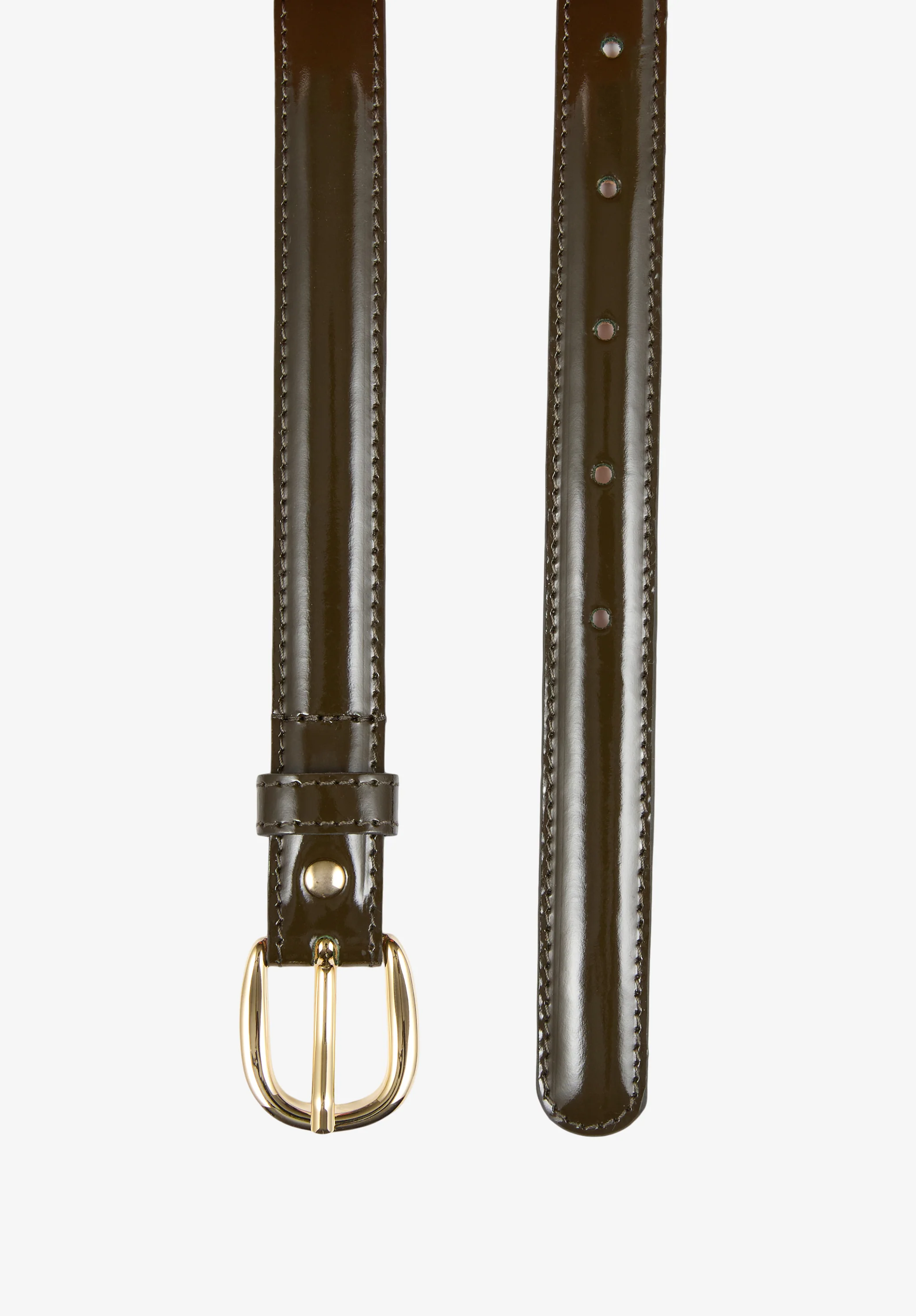 Ceinture en cuir glacé
