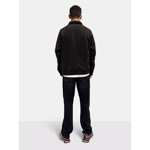 Woodbird Tom Zip Polo Sweatshirt, Brown, M