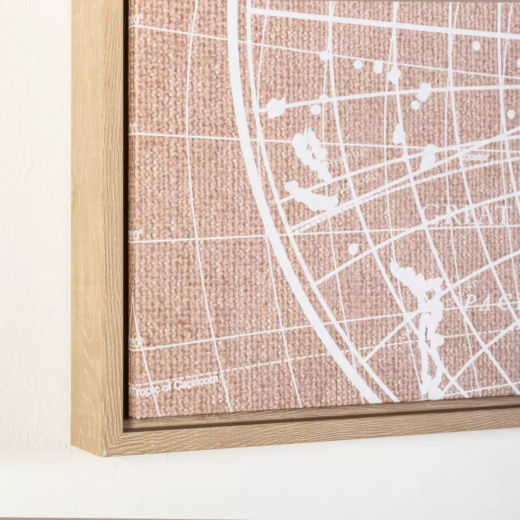 Wandbild 120 x 40 cm Weltkarte I