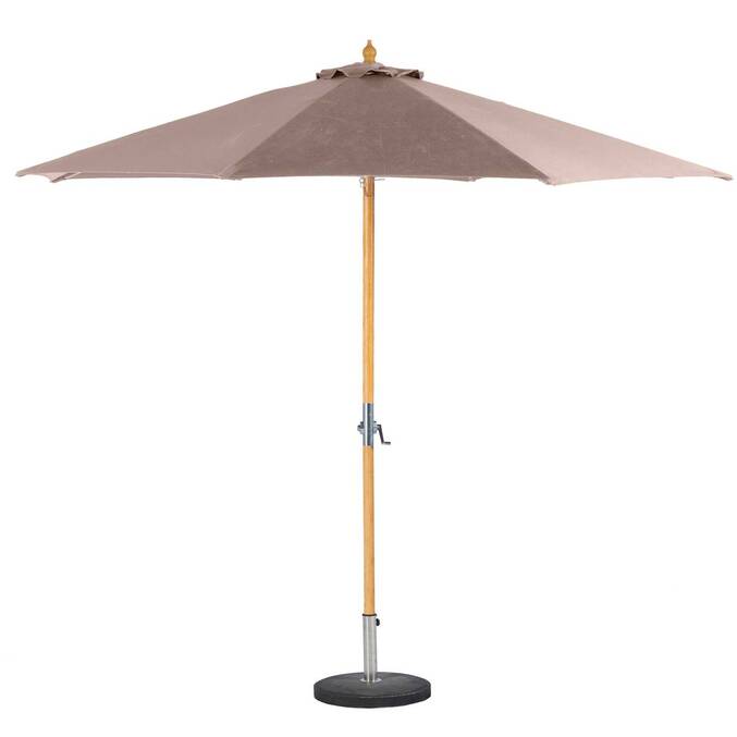 Parasol droit rond TINAEI Taupe