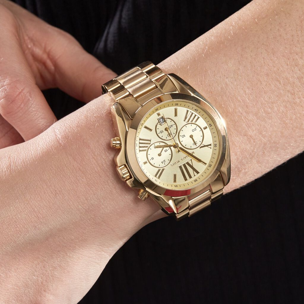 Montre Michael Kors Bradshaw Dore Champagne