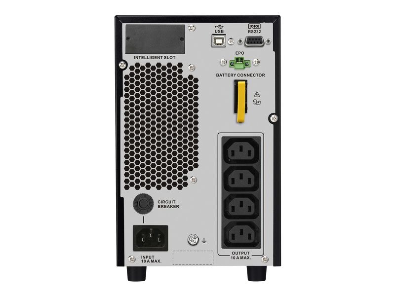 APC USV SRV2KI-E 2000 VA / 1800 W APC Easy UPS On-Line, 2000VA/1800W, Tower, 230V, 4x IEC C13 Ausgänge, Intelligenter Kartensteckplatz, LCD