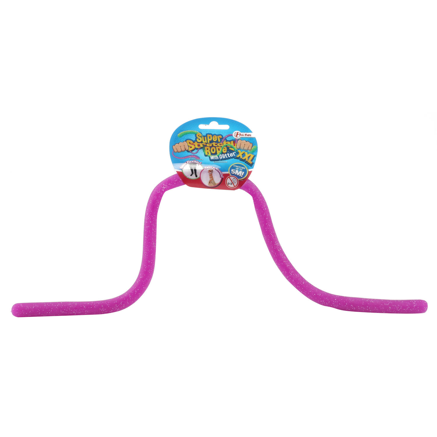 Super Rekbaar Touw met Glitter, 50cm