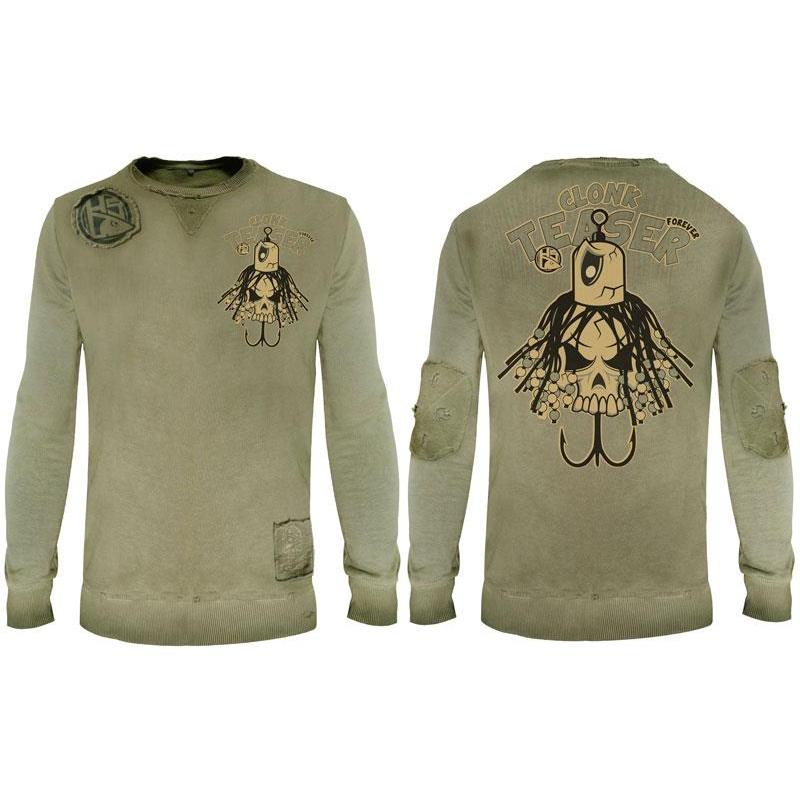 Sweat Homme Hot Spot Design Clonk Forever - Vert
