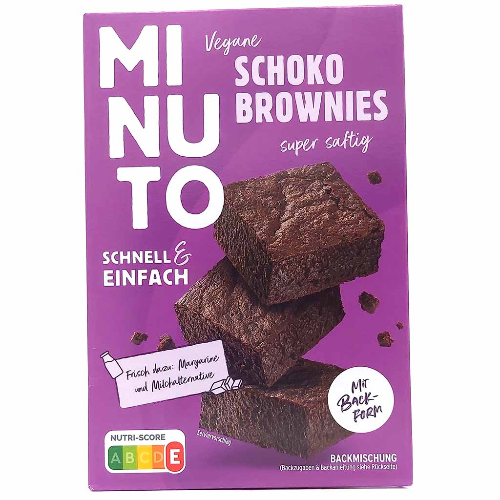 Minuto Vegane Schoko Brownies 314g MHD:31.1.25