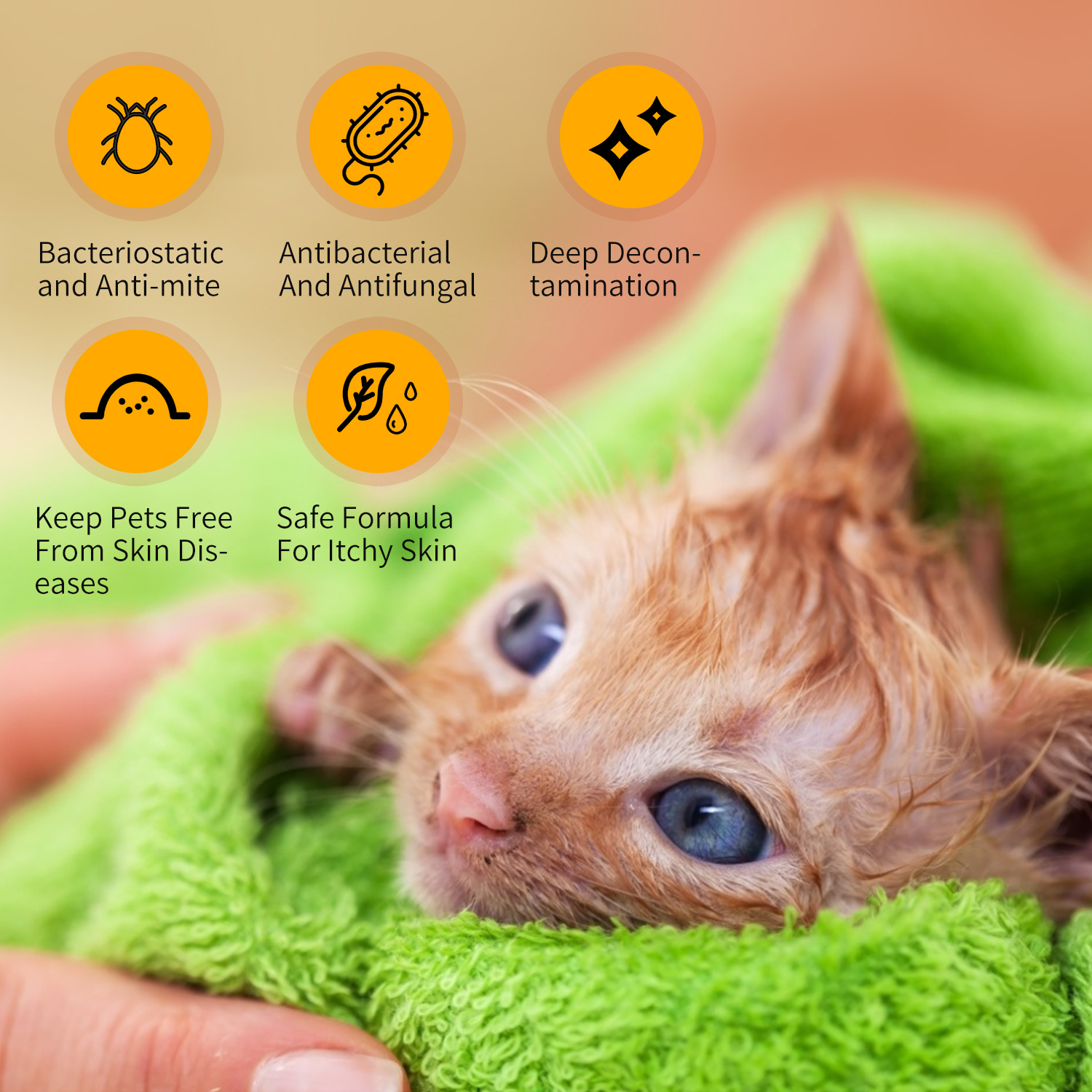 Nobleza – Shampoo antipulgas e ácaros para cães e gatos – Seguro e não irritante (250ml)