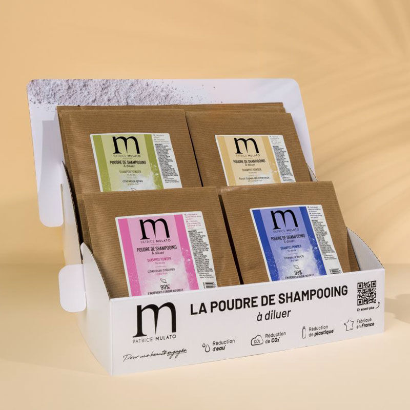 Shampooing poudre à reconstituer cheveux gras