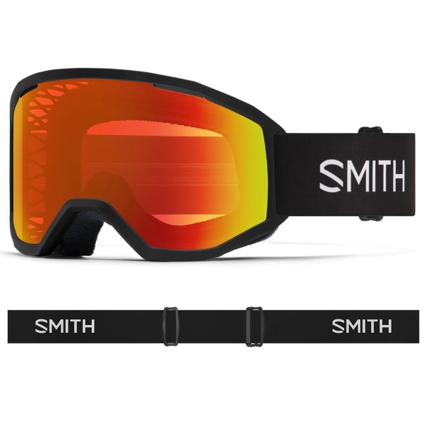 Masque VTT SMITH LOAM MTB BLACK/RED MIRROR ANTIFOG