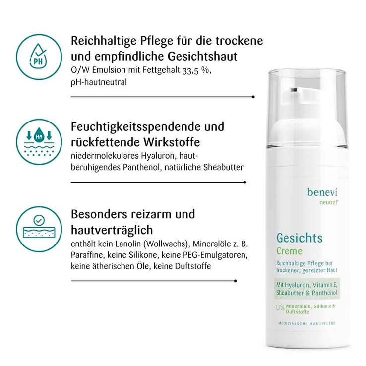 Benevi Neutral Gesichts-Creme, 50 ml