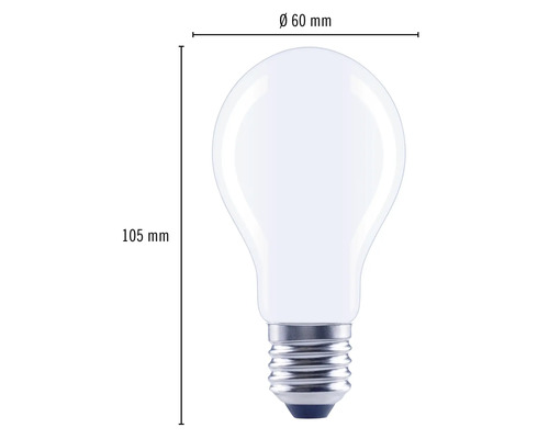 FLAIR LED lamp dimbaar A60 E27/7W(60W) 806 lm 2700 K warm wit mat