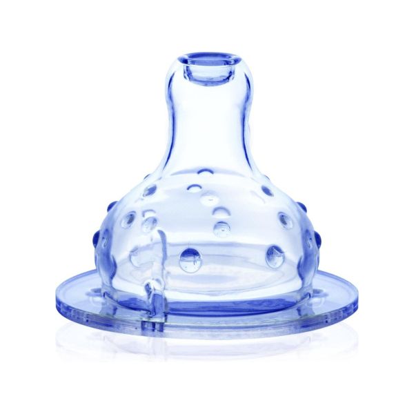 Nuby Speen Vari-Flo Zacht Siliconen Brede Hals Gepatenteerde Antikoliek  4mnd+ 2stuks