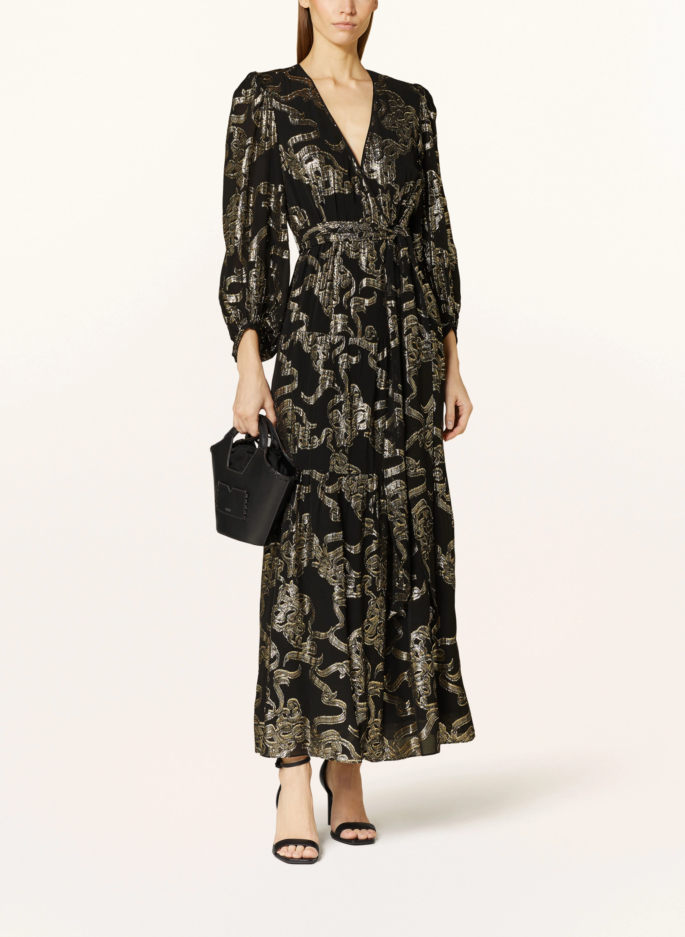 ba&sh Wickelkleid BADDIE mit Glitzergarn