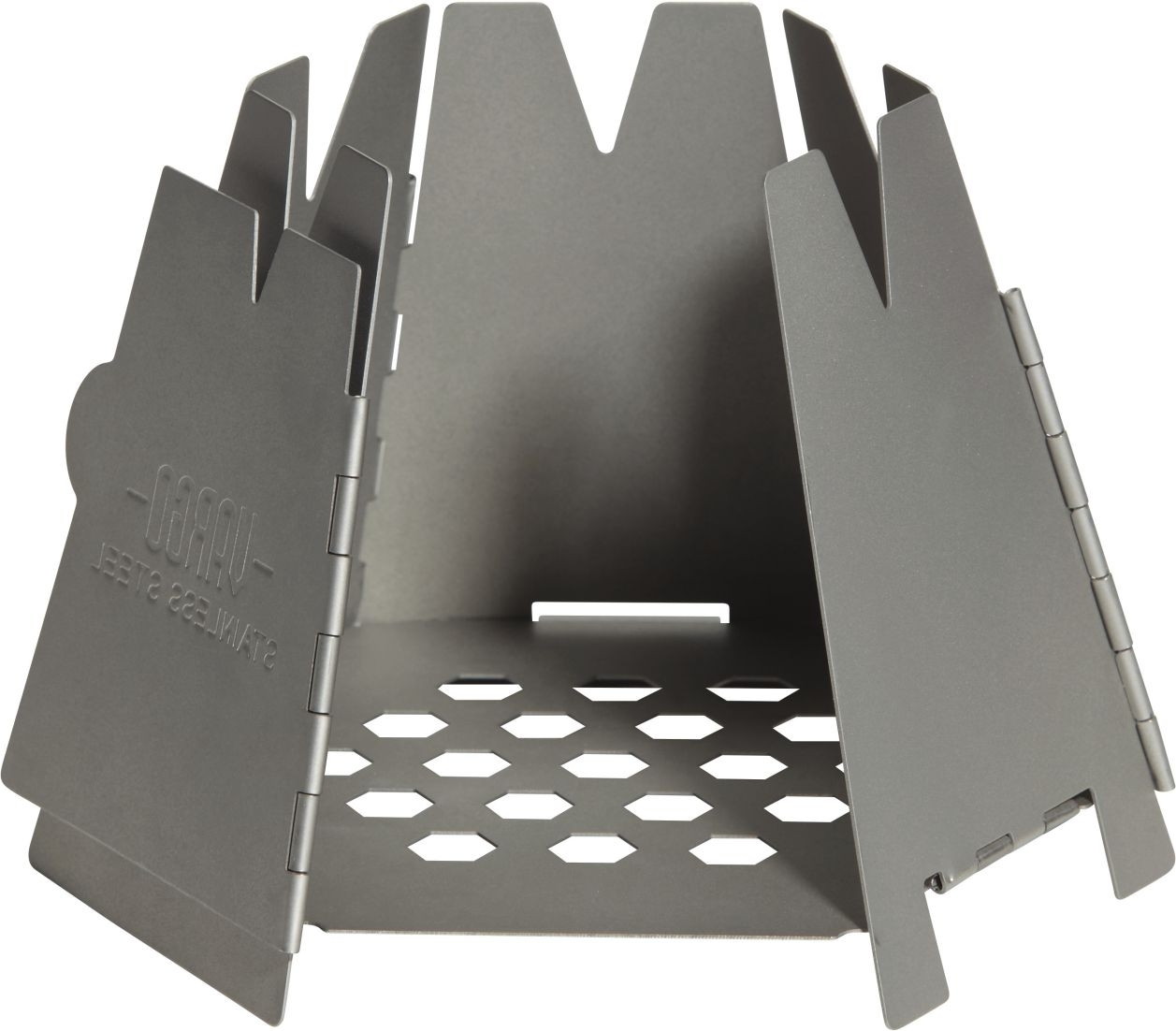 Vargo Hexagon Holzofen Mini-Outdoorofen Edelstahl