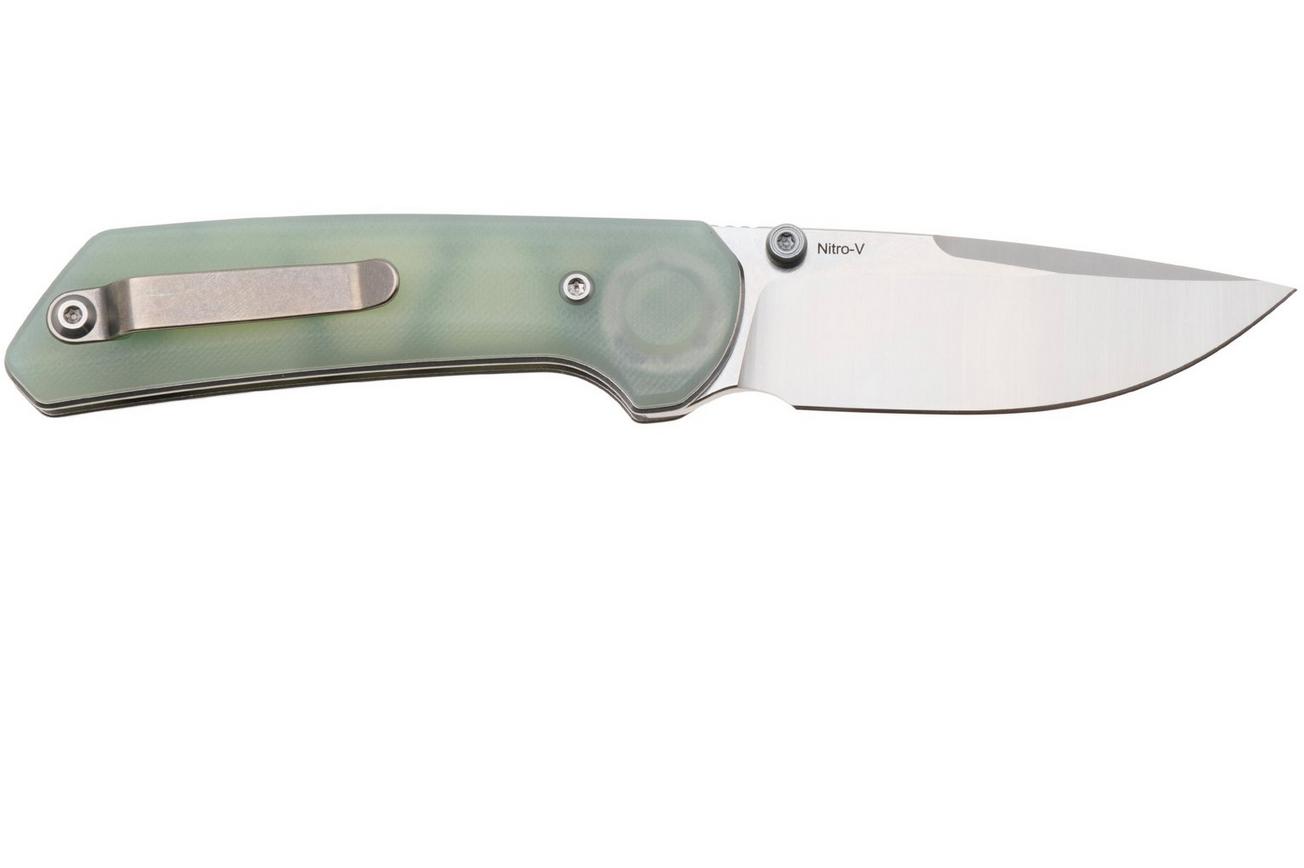 Reate PL-XT Stonewashed Nitro-V, Jade G10, zakmes